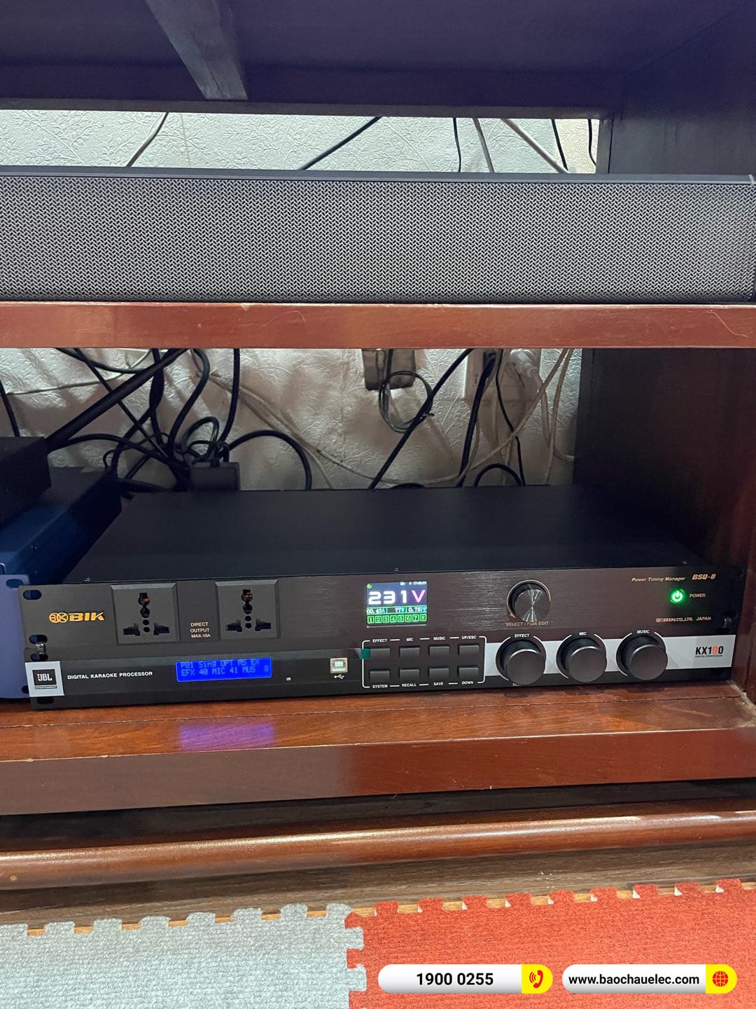 Lắp đặt d&agrave;n karaoke RCF hơn 80tr cho ch&uacute; Cường tại H&agrave; Nội 