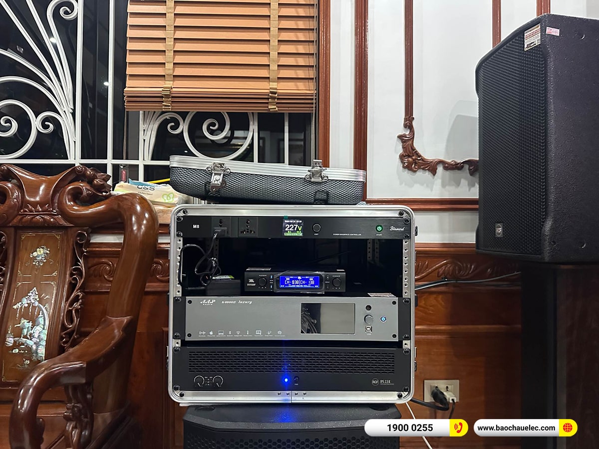 Lắp đặt dàn karaoke RCF hơn 140tr cho chú Quân tại Hà Nội
