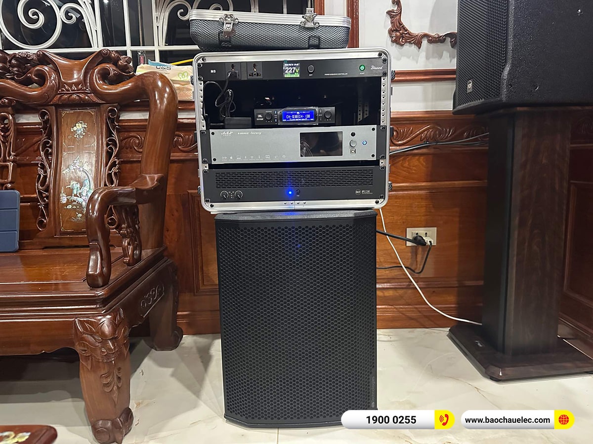 Lắp đặt dàn karaoke RCF hơn 140tr cho chú Quân tại Hà Nội