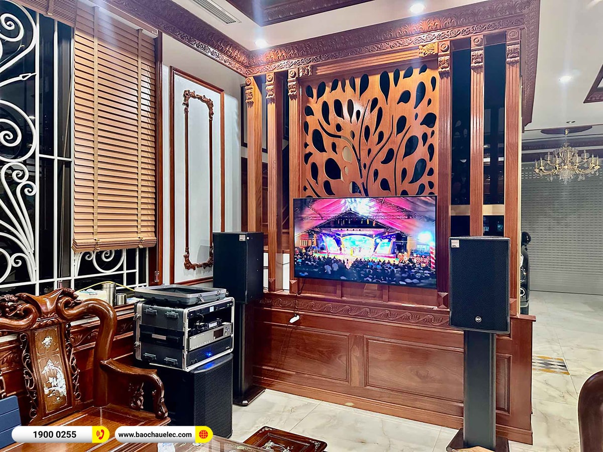 Lắp đặt dàn karaoke RCF hơn 140tr cho chú Quân tại Hà Nội