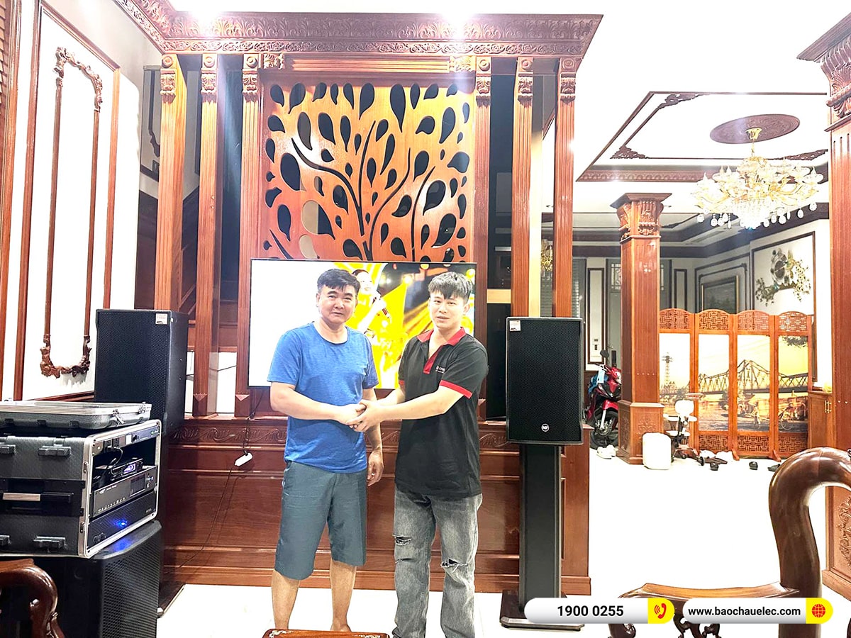 Lắp đặt dàn karaoke RCF hơn 140tr cho chú Quân tại Hà Nội