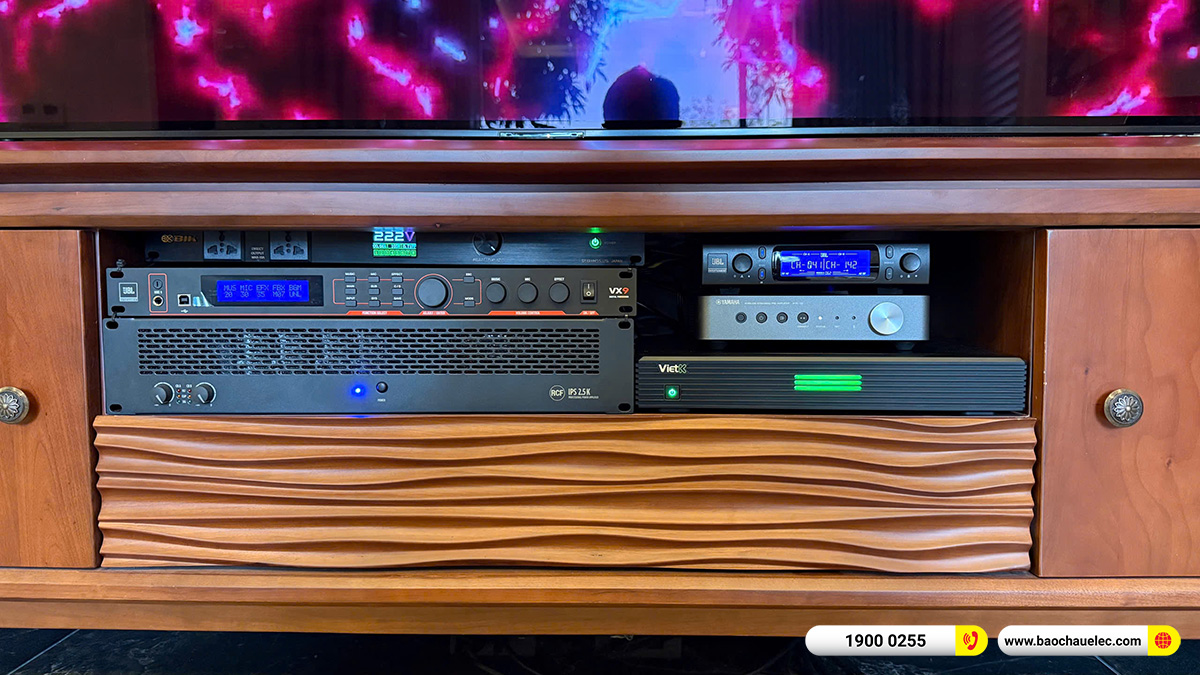 Lắp đặt 2 dàn karaoke VIP RCF hơn 500tr cho anh Cường tại Hà Nội