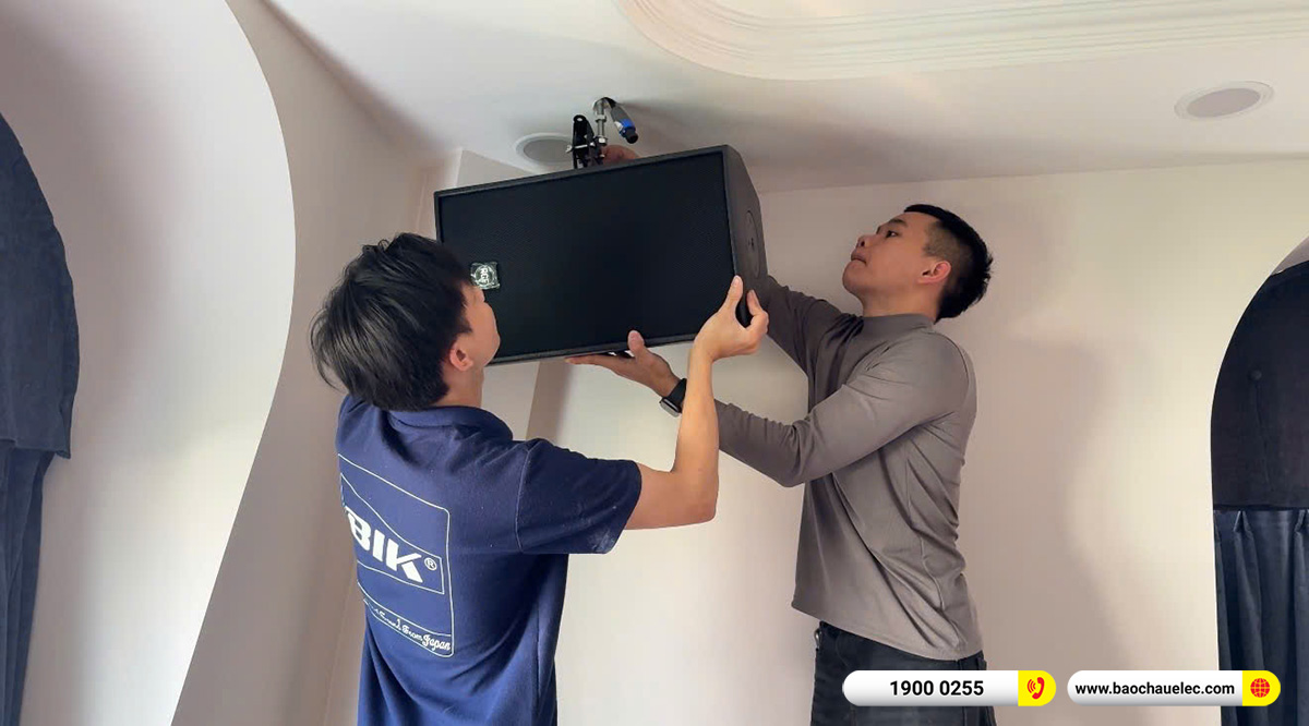 Lắp đặt 2 dàn karaoke VIP RCF hơn 500tr cho anh Cường tại Hà Nội