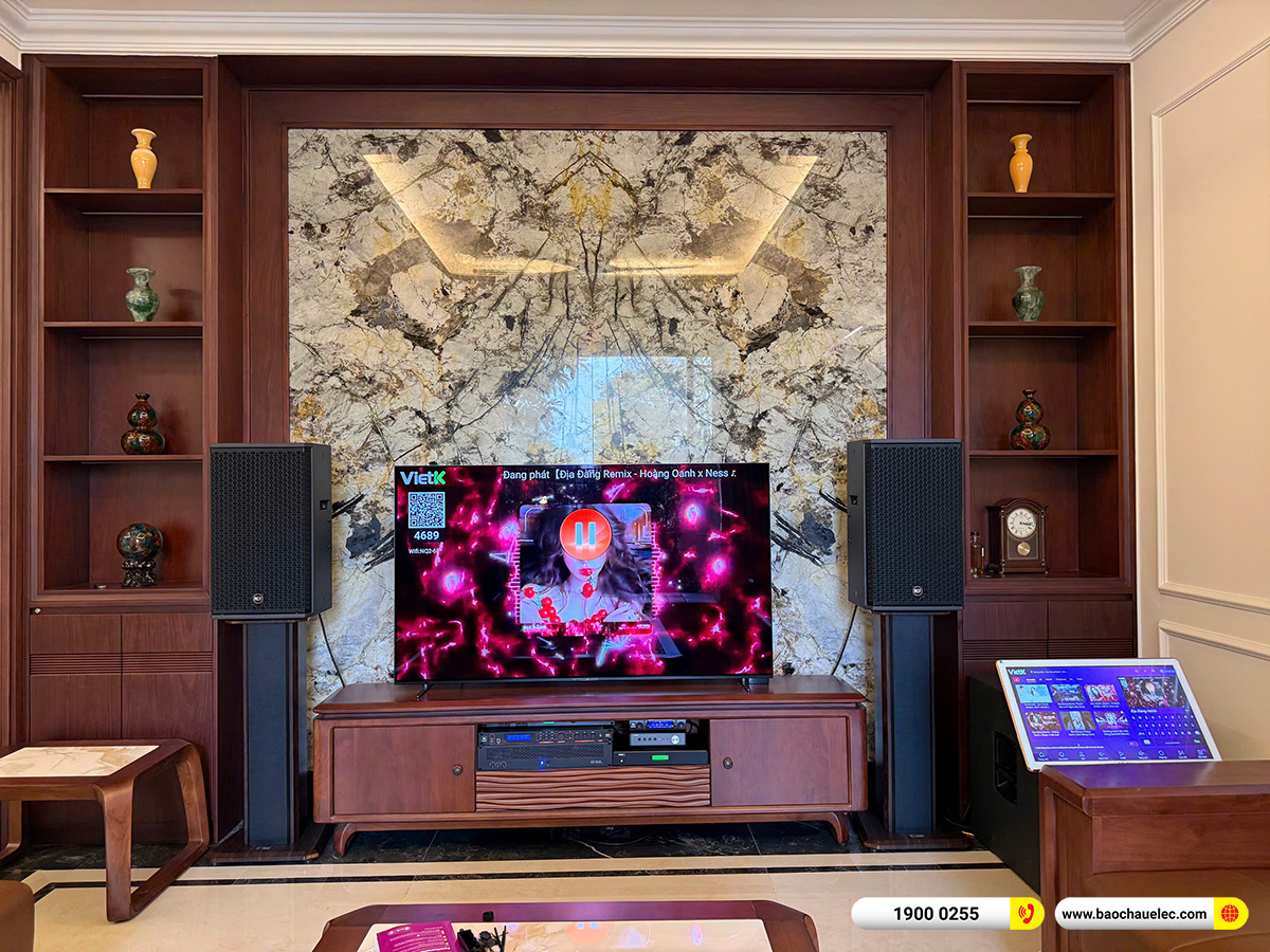 Lắp đặt 2 dàn karaoke VIP RCF hơn 500tr cho anh Cường tại Hà Nội