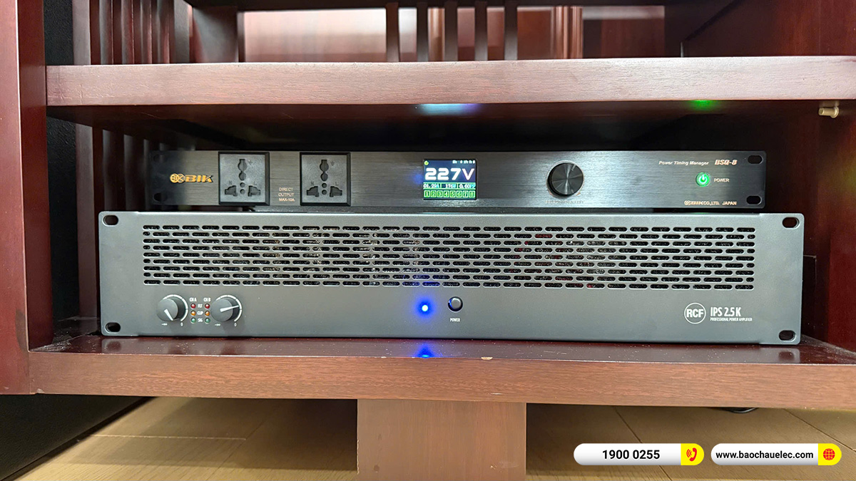 Lắp đặt 2 dàn karaoke VIP RCF hơn 500tr cho anh Cường tại Hà Nội