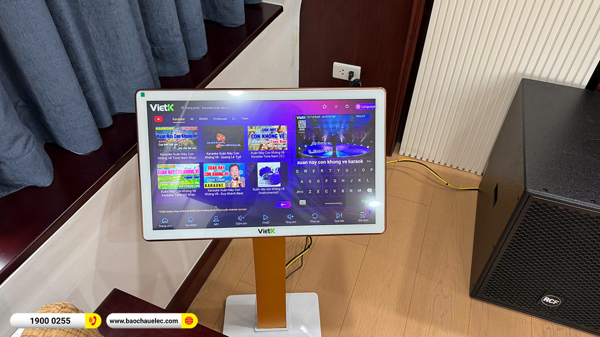 Lắp đặt 2 dàn karaoke VIP RCF hơn 500tr cho anh Cường tại Hà Nội