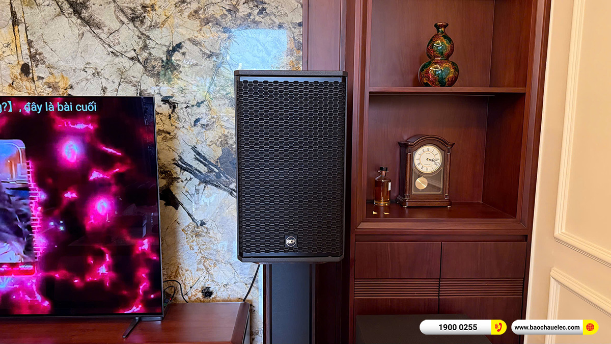 Lắp đặt 2 dàn karaoke VIP RCF hơn 500tr cho anh Cường tại Hà Nội