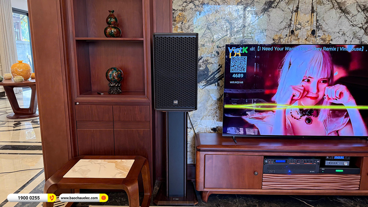 Lắp đặt 2 dàn karaoke VIP RCF hơn 500tr cho anh Cường tại Hà Nội