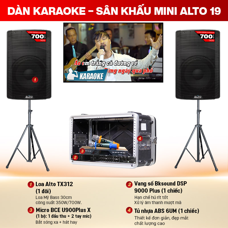 Dàn karaoke – sân khấu Mini Alto 19
