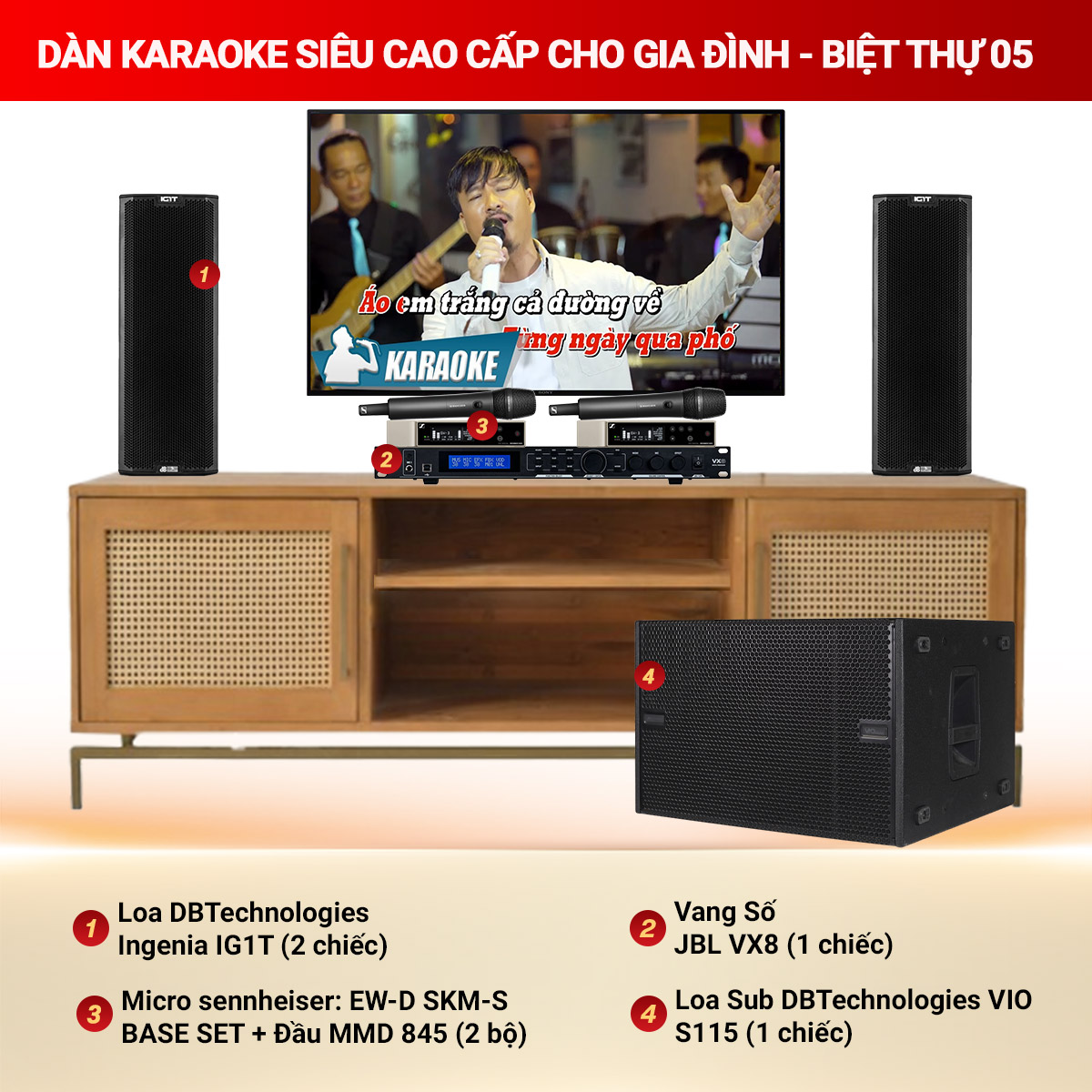 Dàn Karaoke Siêu Cao Cấp Cho Gia Đình - Biệt Thự 05