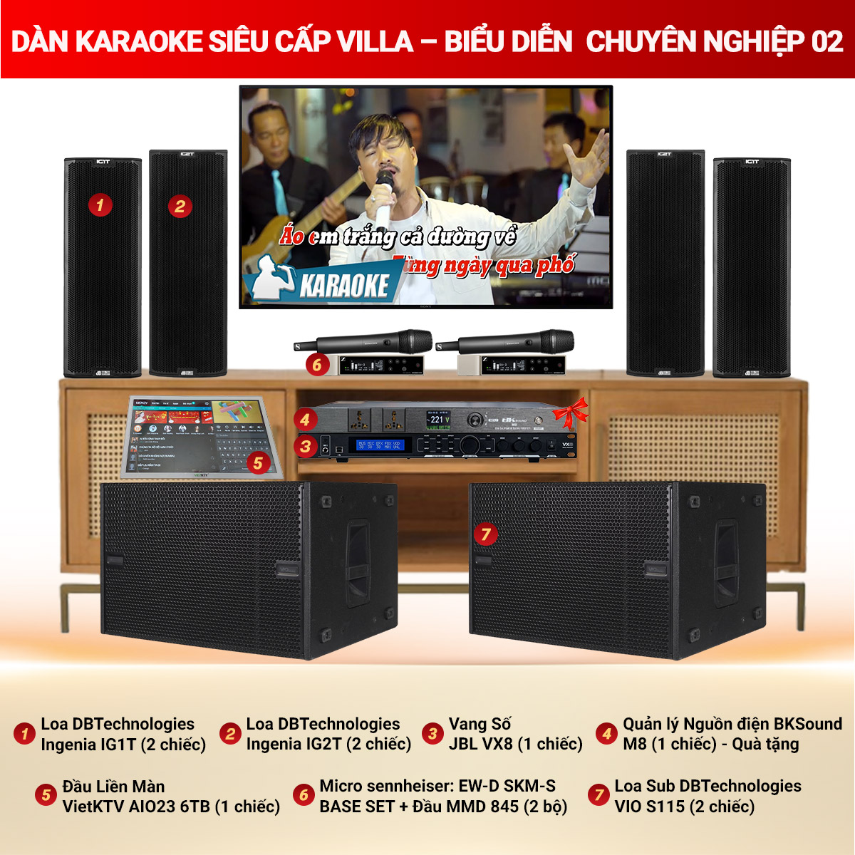 Dàn Karaoke Siêu Cấp Villa - Biểu Diễn Chuyên Nghiệp 02