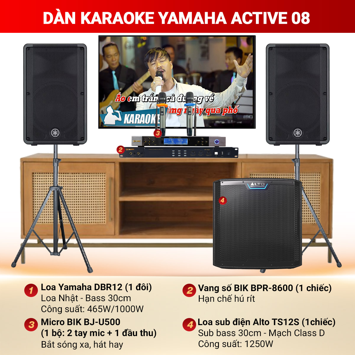 Dàn Karaoke Yamaha Active 08