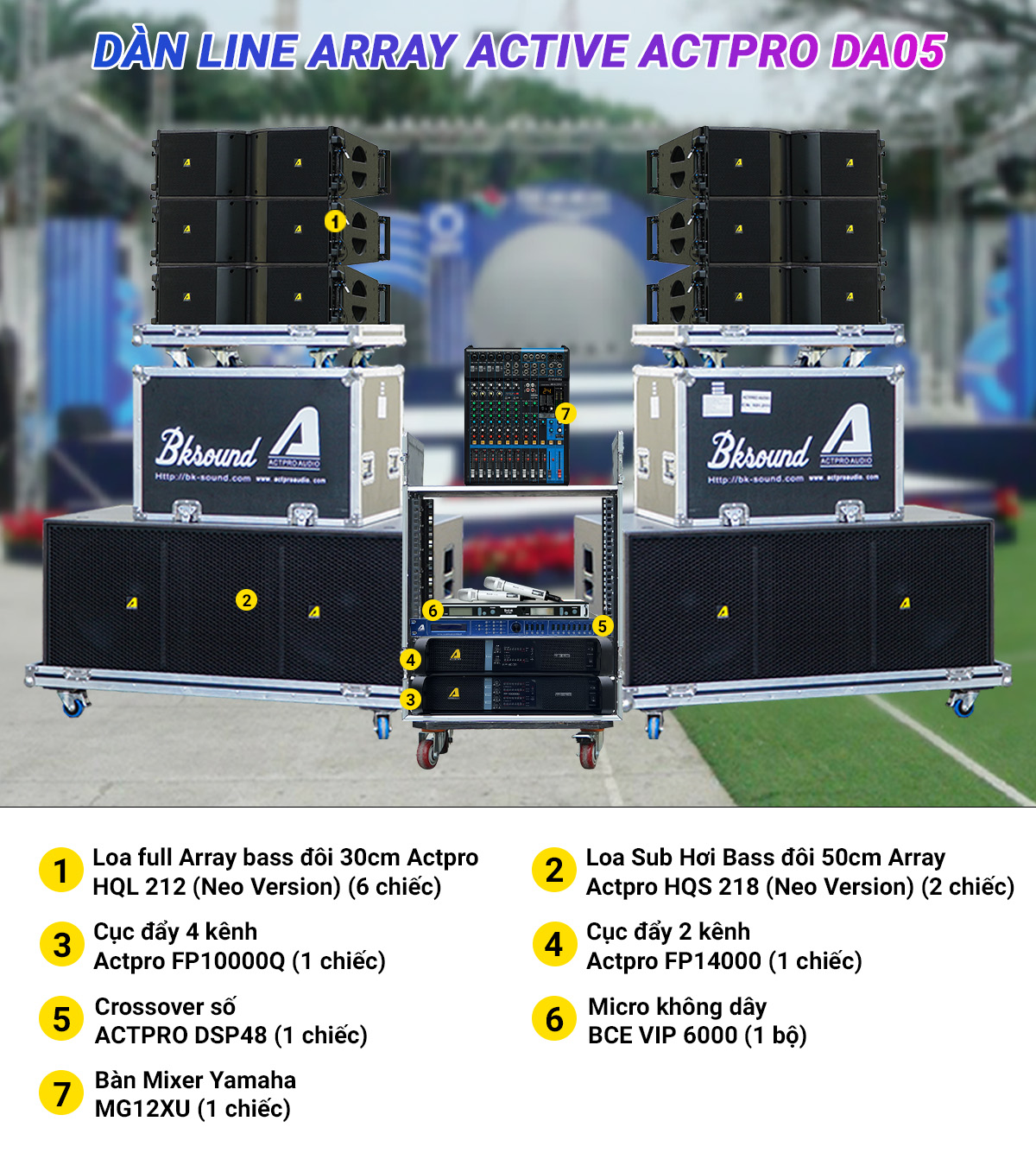 Dàn Line Array Active Actpro DA05