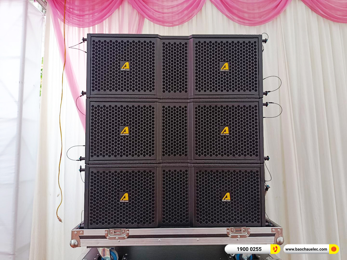 Lắp đặt dàn Line Array Actpro sự kiện, đám cưới hơn 180tr cho anh Ngọc tại Hà Nội