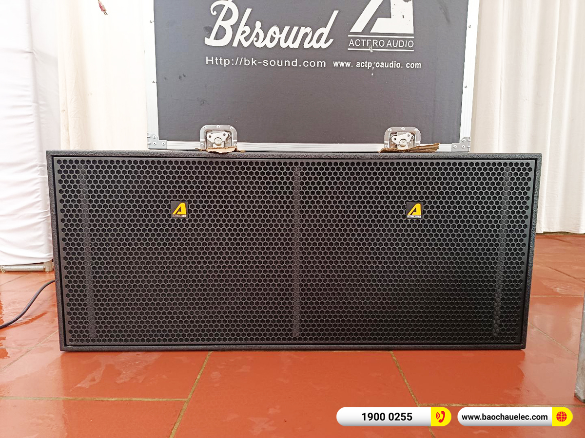 Lắp đặt dàn Line Array Actpro sự kiện, đám cưới hơn 180tr cho anh Ngọc tại Hà Nội