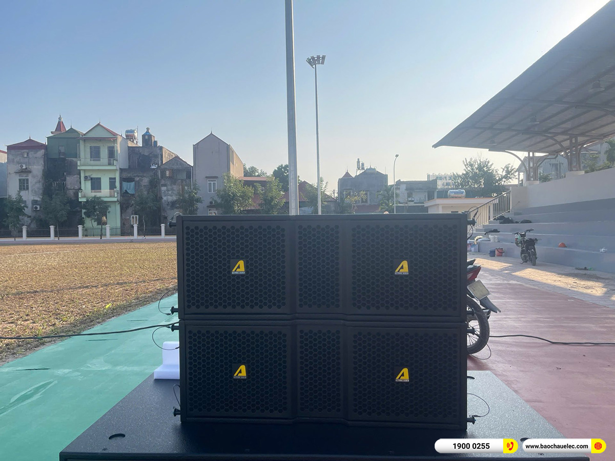 Lắp đặt d&agrave;n Line Array Actpro cho Uỷ ban MTTQ x&atilde; Bất Bạt tại H&agrave; Nội 