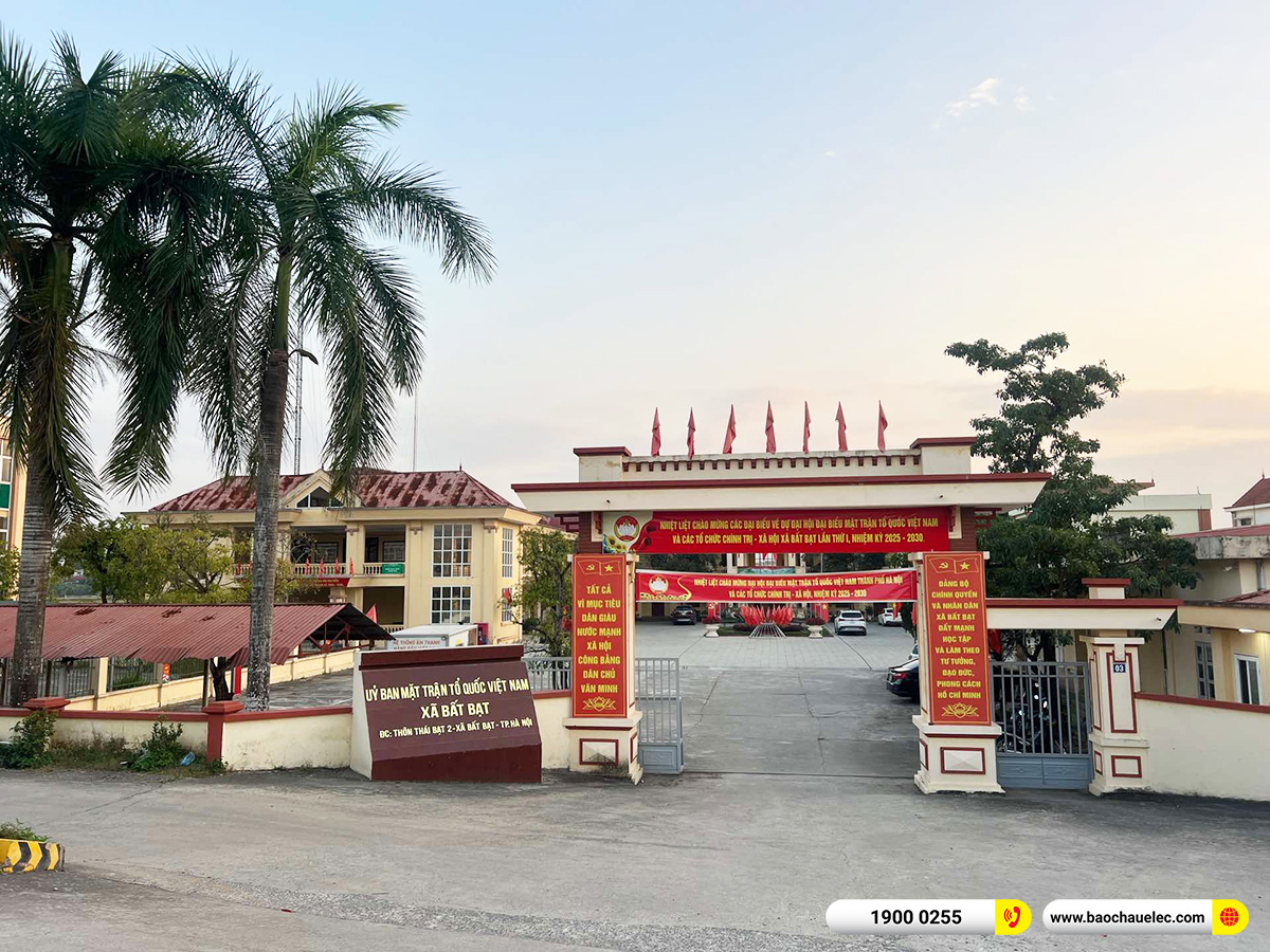 Lắp đặt d&agrave;n Line Array Actpro cho Uỷ ban MTTQ x&atilde; Bất Bạt tại H&agrave; Nội