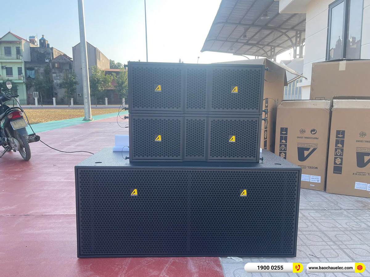 Lắp đặt d&agrave;n Line Array Actpro cho Uỷ ban MTTQ x&atilde; Bất Bạt tại H&agrave; Nội 