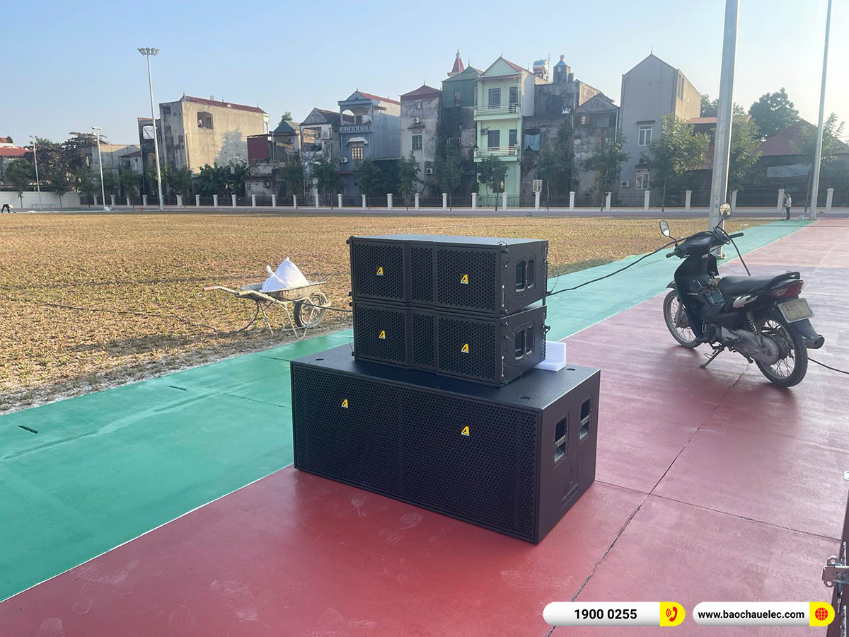 Lắp đặt d&agrave;n Line Array Actpro cho Uỷ ban MTTQ x&atilde; Bất Bạt tại H&agrave; Nội 