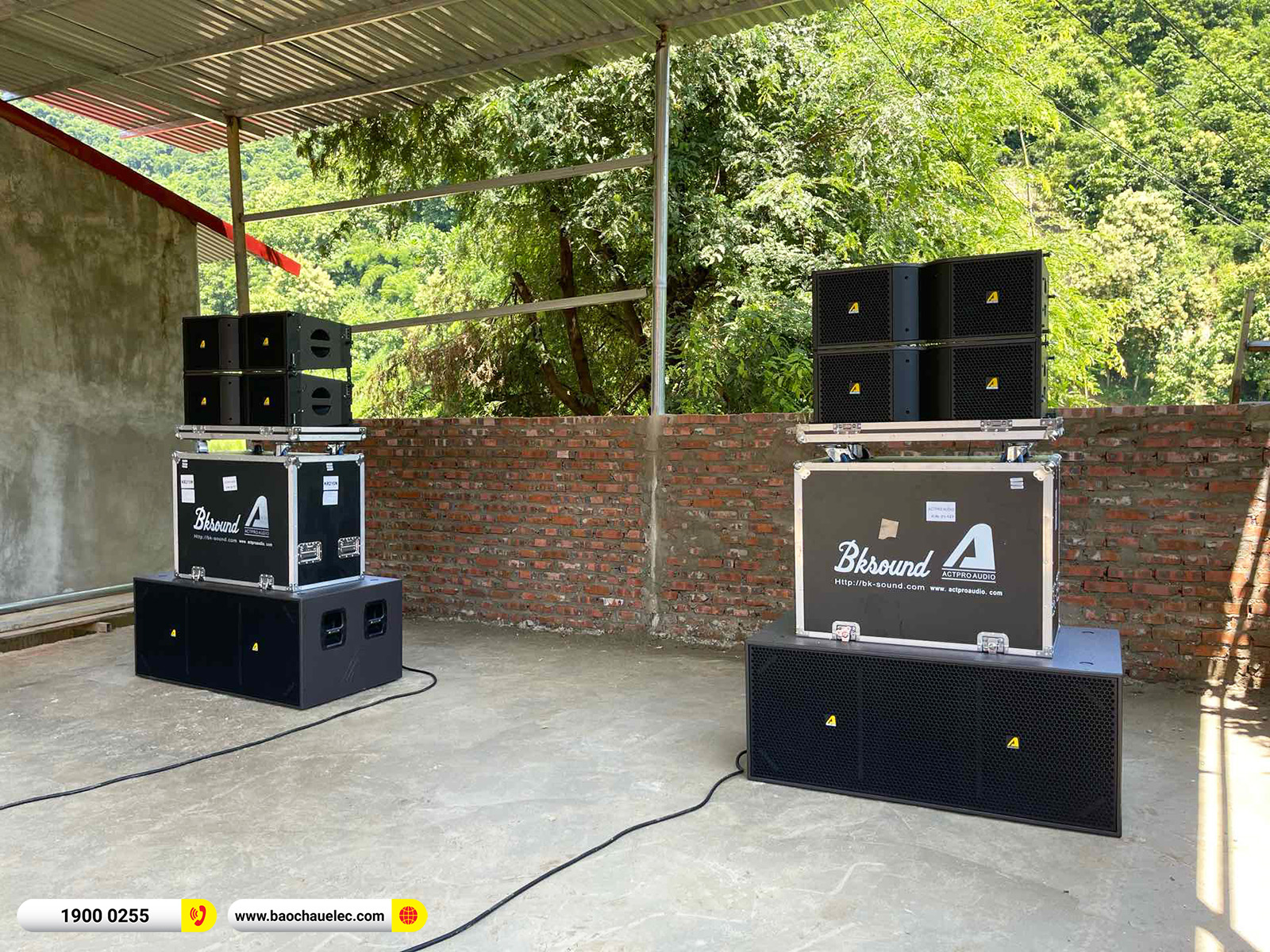 Lắp đặt dàn Line Array Actpro sự kiện, đám cưới gần 149tr cho anh Hà tại Sơn La