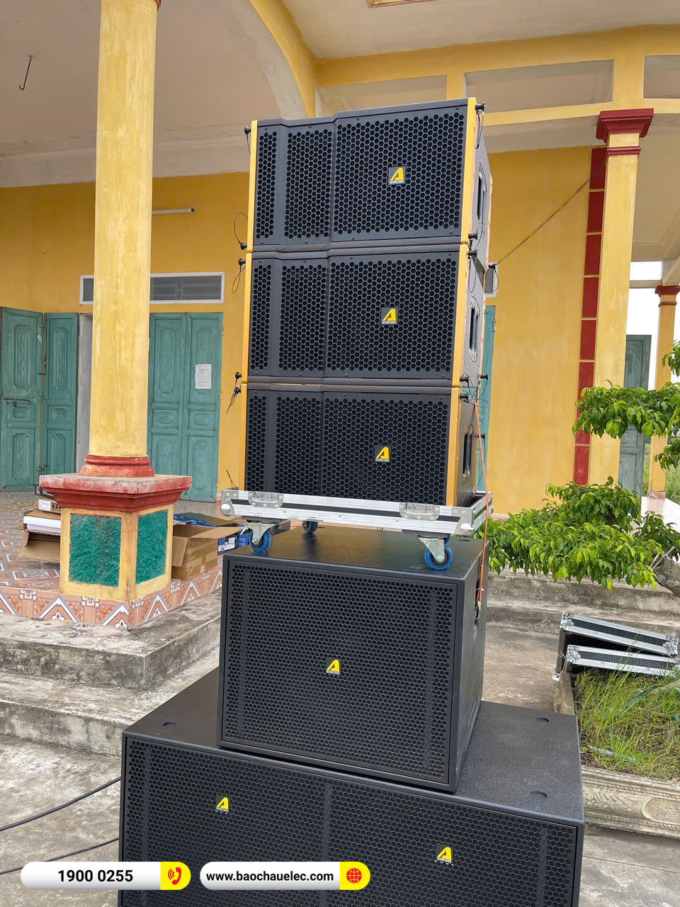 Lắp đặt dàn Line Array Actpro sự kiện, đám cưới hơn 139tr cho anh Hậu tại Nam Định 