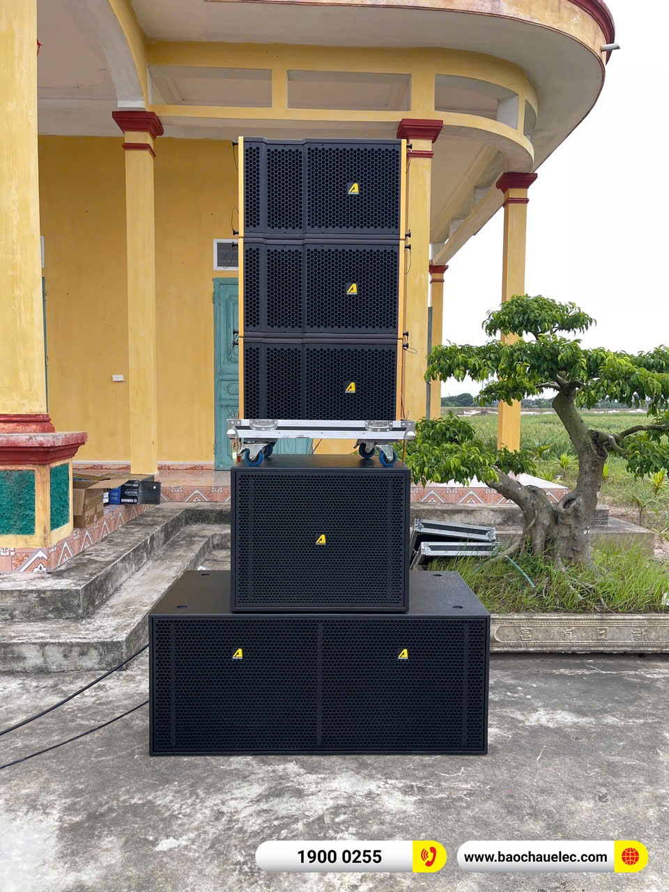 Lắp đặt dàn Line Array Actpro sự kiện, đám cưới hơn 139tr cho anh Hậu tại Nam Định 