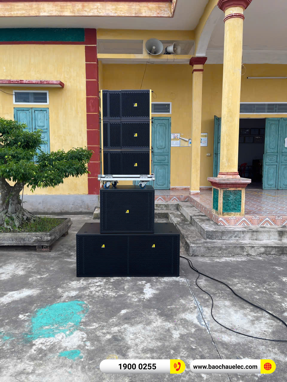 Lắp đặt dàn Line Array Actpro sự kiện, đám cưới hơn 139tr cho anh Hậu tại Nam Định 