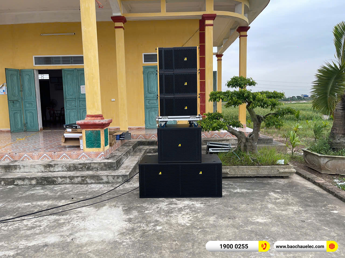Lắp đặt dàn Line Array Actpro sự kiện, đám cưới hơn 139tr cho anh Hậu tại Nam Định 