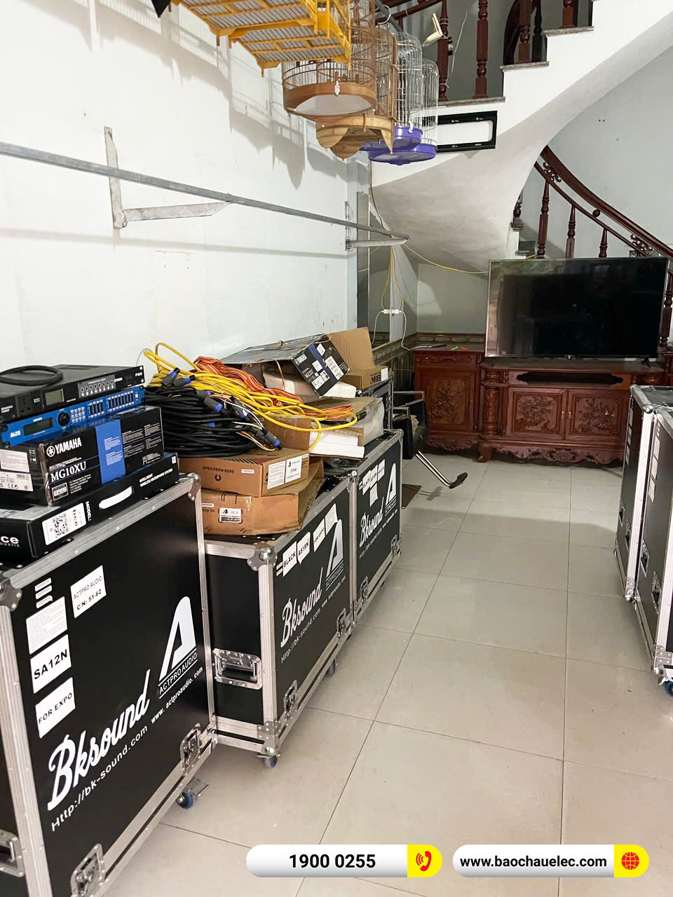 Lắp đặt dàn Line Array Actpro sự kiện, đám cưới hơn 139tr cho anh Hậu tại Nam Định 