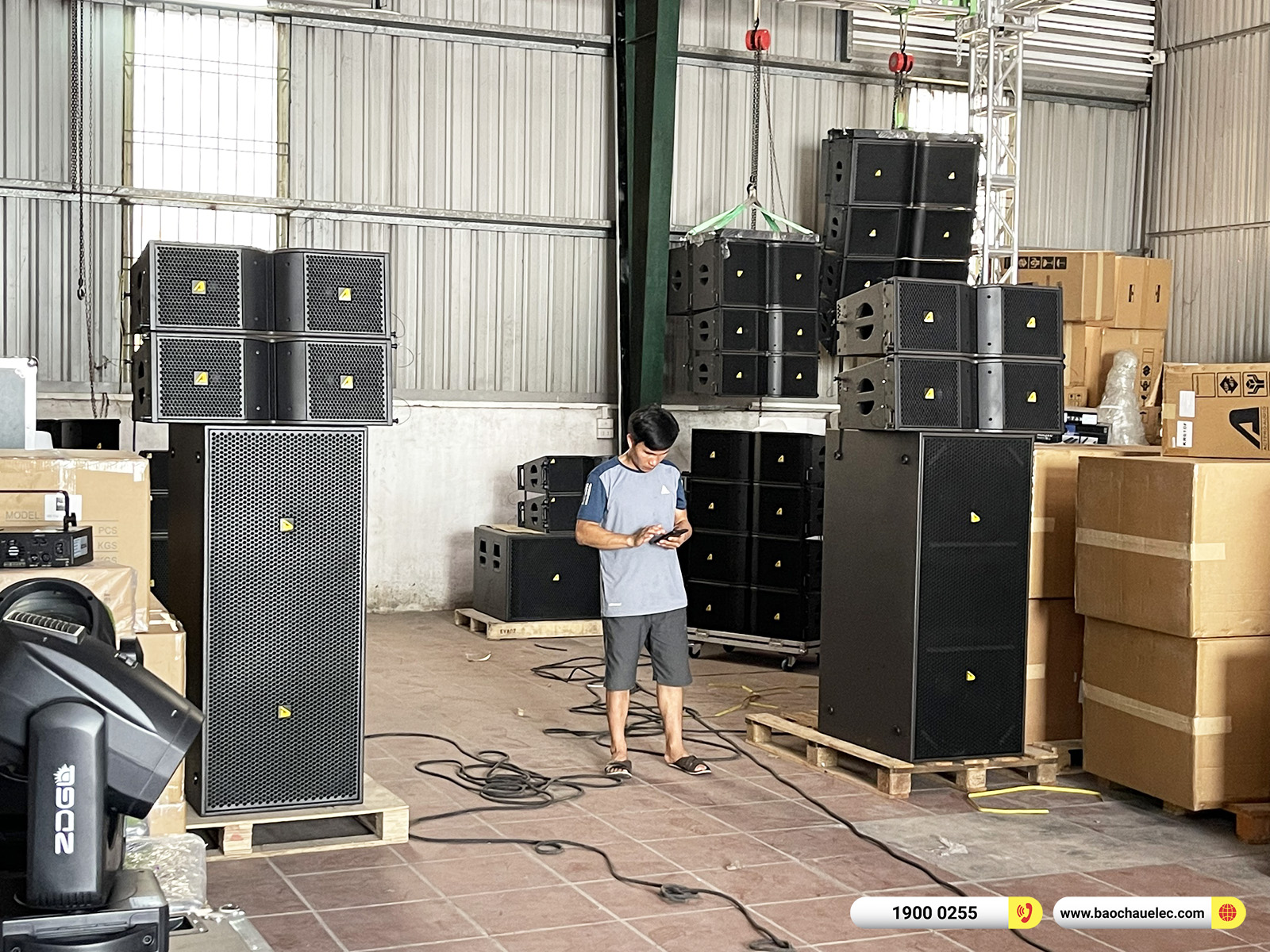 Bàn giao dàn Line Array Actpro sự kiện, đám cưới hơn 106tr cho anh Ninh tại Cao Bằng