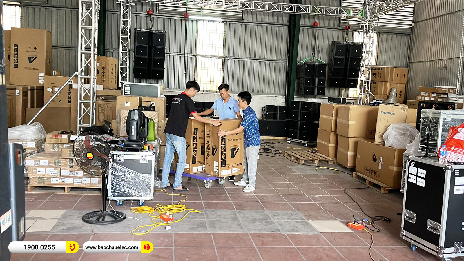 Bàn giao dàn Line Array Actpro sự kiện, đám cưới hơn 106tr cho anh Ninh tại Cao Bằng