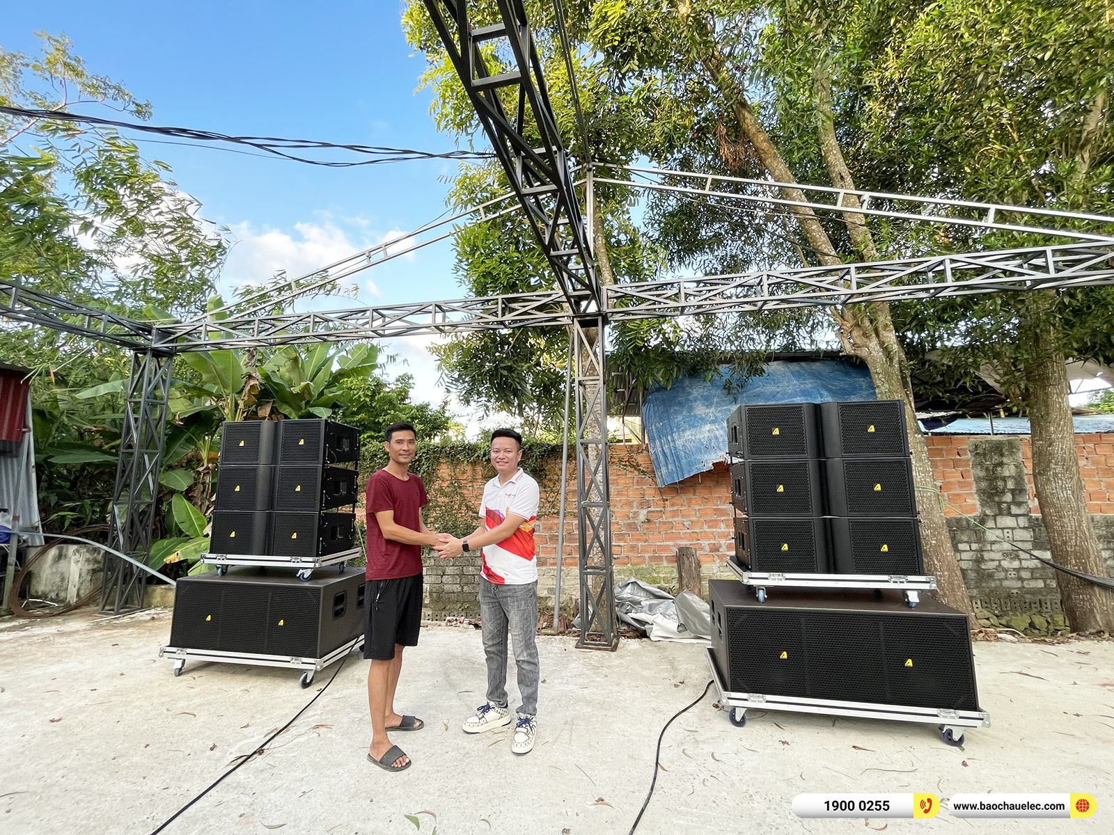 Lắp đặt dàn Line Array Actpro sự kiện, đám cưới hơn 174tr cho anh Tuấn tại Thanh Hóa