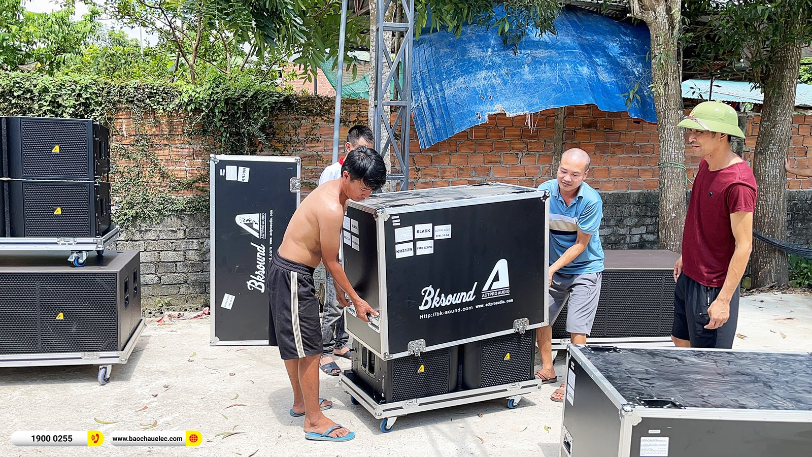 Lắp đặt dàn Line Array Actpro sự kiện, đám cưới hơn 174tr cho anh Tuấn tại Thanh Hóa