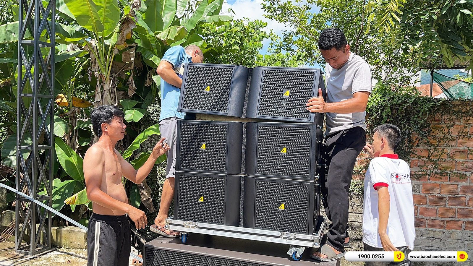 Lắp đặt dàn Line Array Actpro sự kiện, đám cưới hơn 174tr cho anh Tuấn tại Thanh Hóa