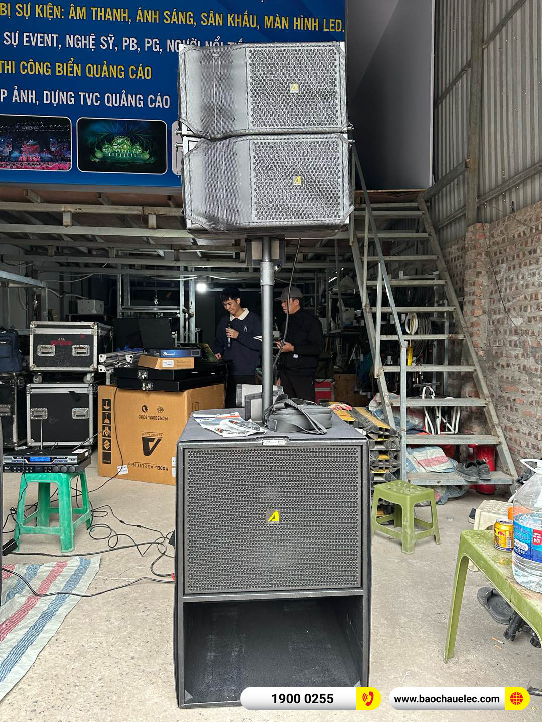 Lắp đặt d&agrave;n Line Array Actpro hơn 90tr cho C&ocirc;ng ty CP TT&PT C&ocirc;ng Nghệ Minh Đạt tại H&agrave; Nội 