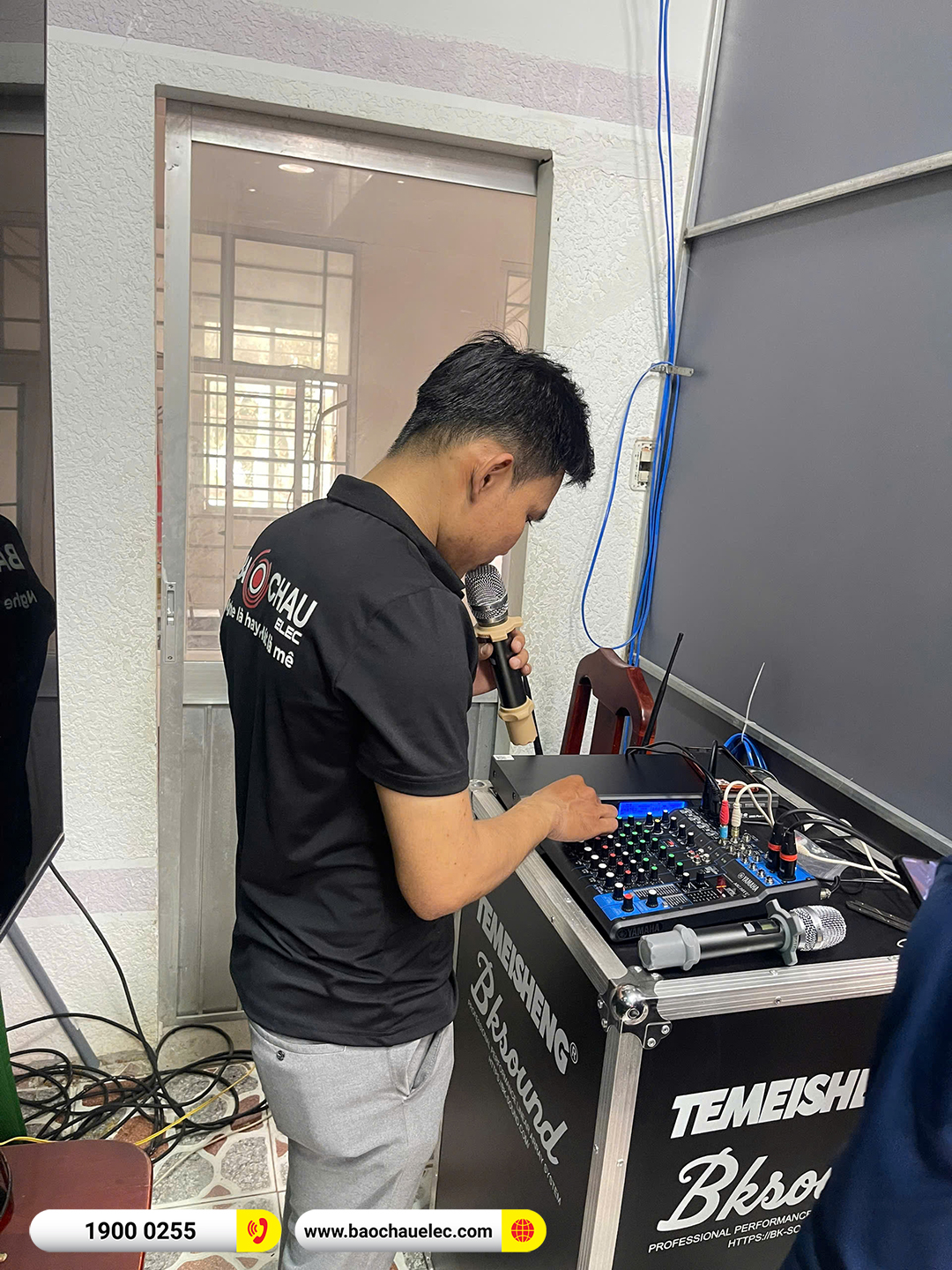 Lắp đặt dàn âm thanh Array Temeisheng cho UBND xã Trường Long Tây tại Cần Thơ