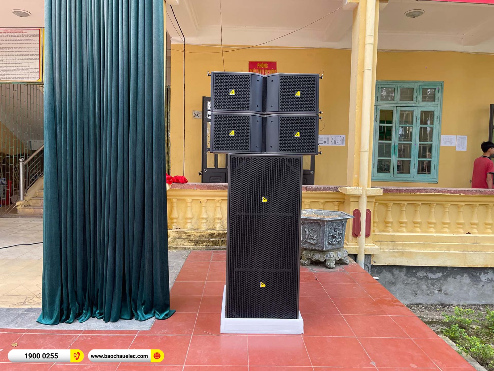 Lắp đặt dàn Line Array Actpro sự kiện, sân khấu hơn 131tr cho Trường THPT Hạ Lang ở Tuyên Quang 