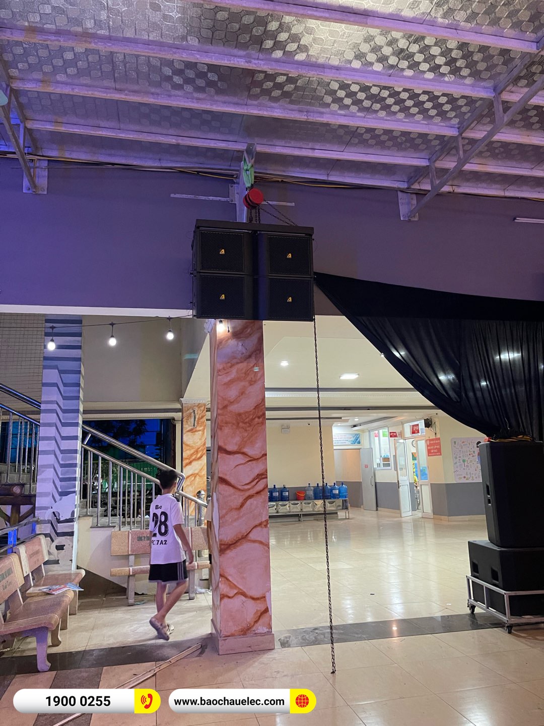 Lắp đặt dàn Line Array Actpro sự kiện, sân khấu cho Trường PT liên cấp Đa Trí Tuệ MIS tại Hà Nội 