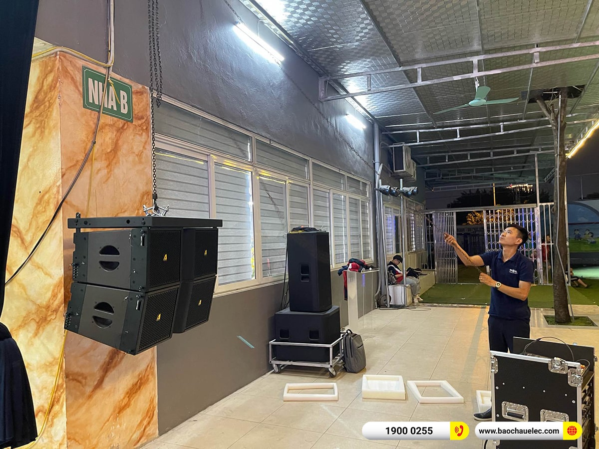 Lắp đặt dàn Line Array Actpro sự kiện, sân khấu cho Trường PT liên cấp Đa Trí Tuệ MIS tại Hà Nội 