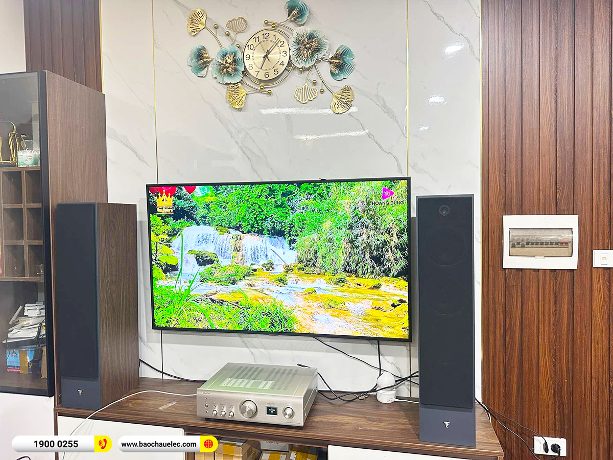 Lắp đặt dàn nghe nhạc Focal hơn 56tr cho anh Cương tại Hà Nội 