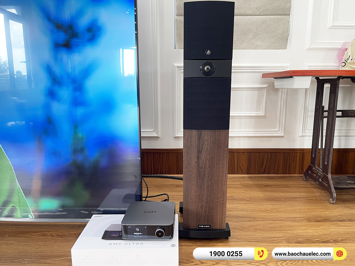 Lắp đặt dàn nghe nhạc Fyne Audio hơn 22tr cho anh Minh tại Vĩnh Long