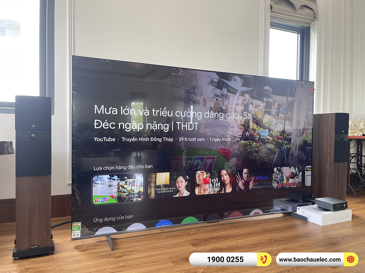 Lắp đặt dàn nghe nhạc Fyne Audio hơn 22tr cho anh Minh tại Vĩnh Long