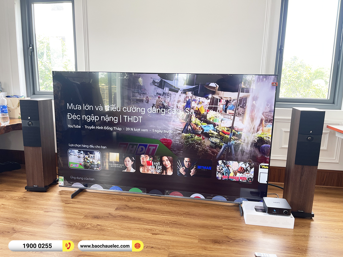 Lắp đặt dàn nghe nhạc Fyne Audio hơn 22tr cho anh Minh tại Vĩnh Long