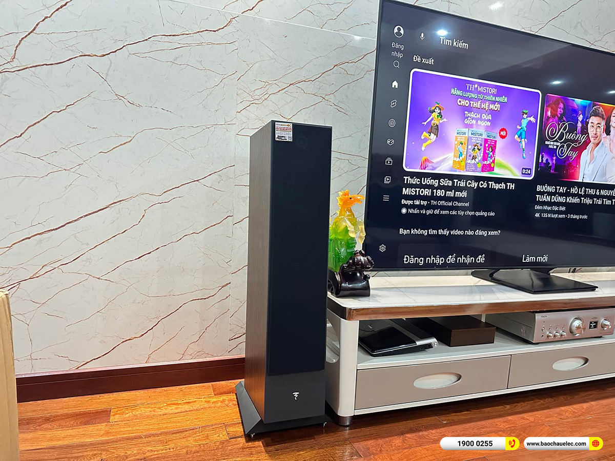 Lắp đặt dàn nghe nhạc Focal hơn 56tr cho anh Phương tại Hà Nội 