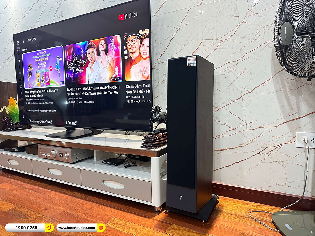 Lắp đặt dàn nghe nhạc Focal hơn 56tr cho anh Phương tại Hà Nội 