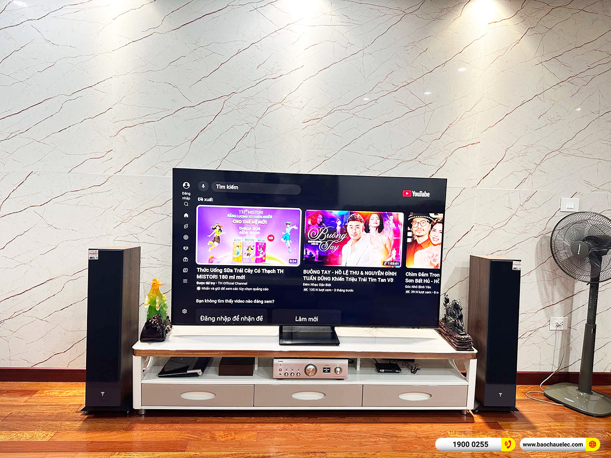 Lắp đặt dàn nghe nhạc Focal hơn 56tr cho anh Phương tại Hà Nội 