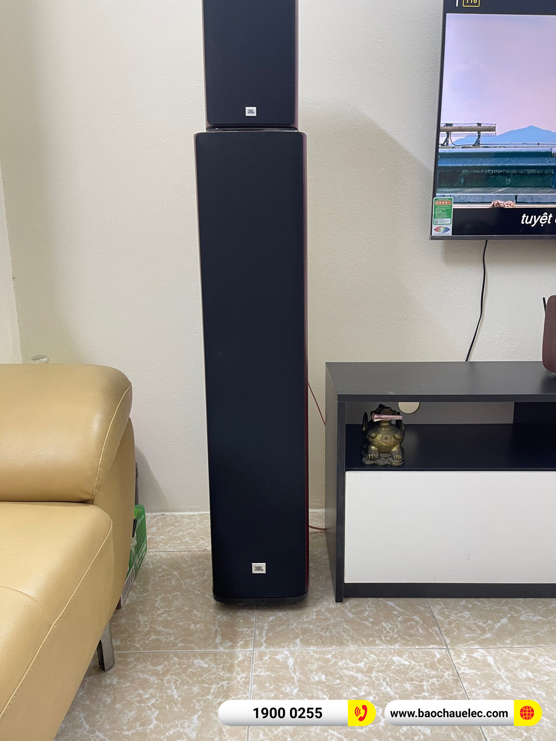 Lắp đặt d&agrave;n nghe nhạc, xem phim JBL hơn 122tr cho anh H&ograve;a tại H&agrave; Nội 