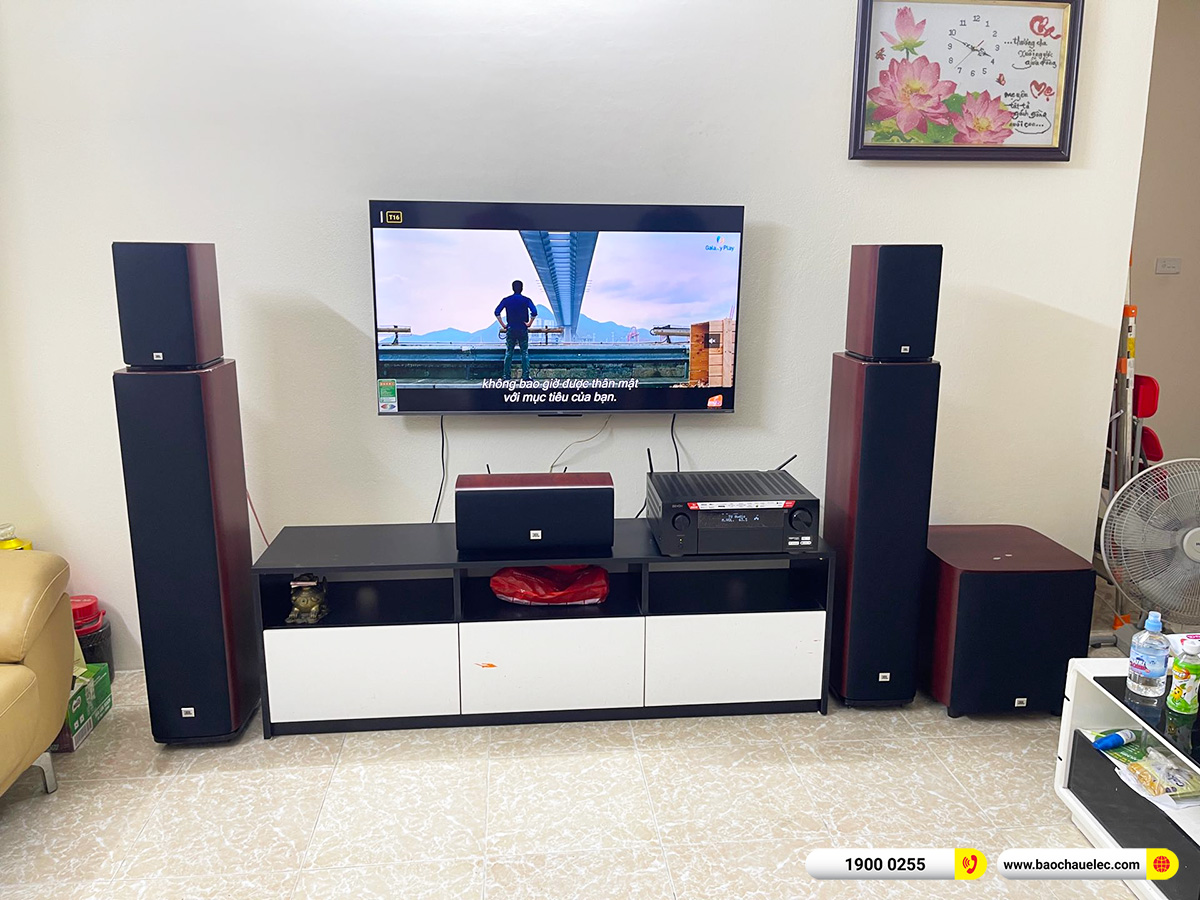 Lắp đặt d&agrave;n nghe nhạc, xem phim JBL hơn 122tr cho anh H&ograve;a tại H&agrave; Nội 