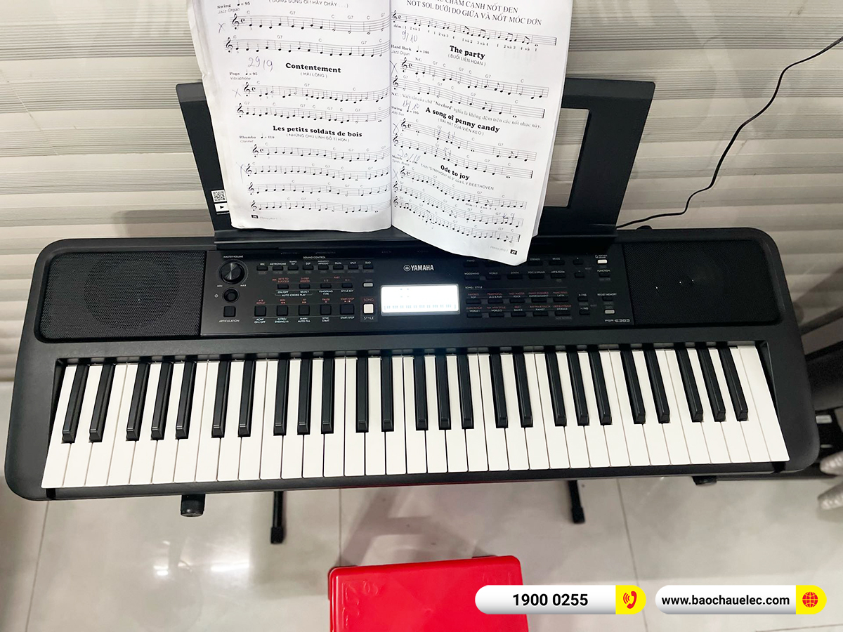 Bàn giao Đàn Organ Yamaha PSR-E383 hơn 4tr9 cho anh Thắng tại Đồng Nai