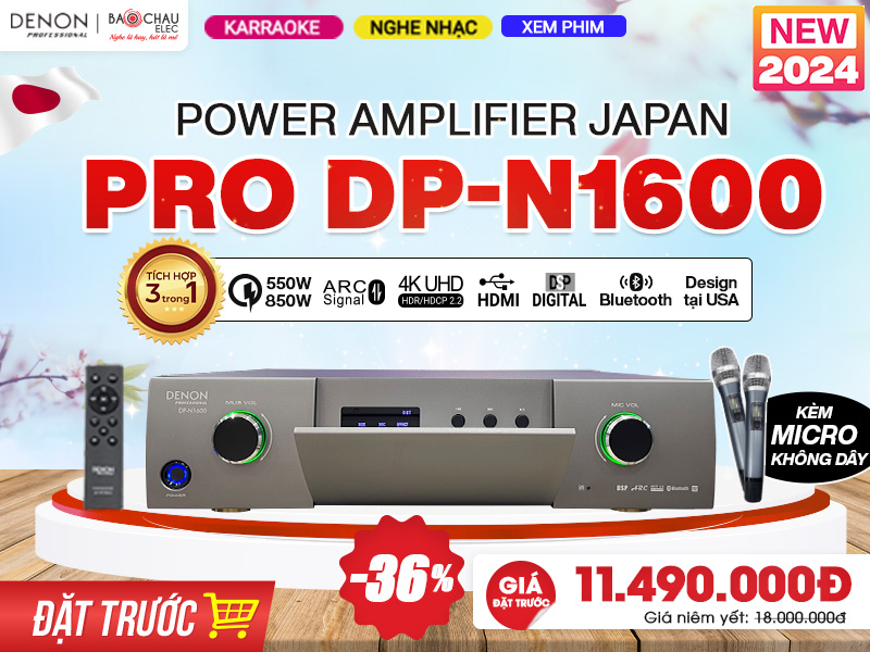đặt trước Power Amplifier Denon Pro DP-N1600